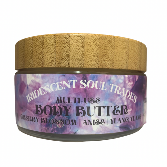 ALL NATURAL ORGANIC MULTI-USE CHERRY BLOSSOM YLANG YLANG ANISE BODY BUTTER